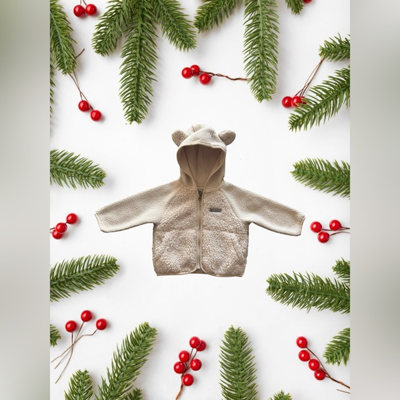 Columbia Foxy Baby Sherpa Full-Zip Cream Jacket 3-6 months - Picture 2 of 9